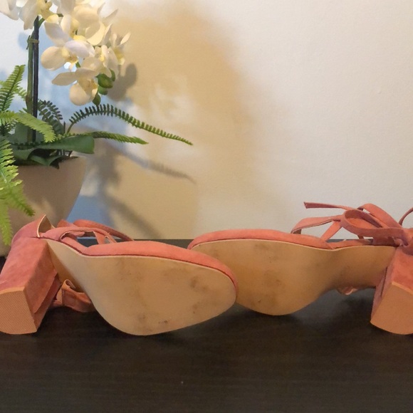 Mauve block heels - Picture 8 of 9